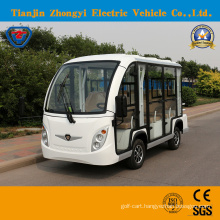Zhongyi 8 Seater Enclosed Electric Shuttle Intelligent Pulse Charger Sightseeing Bus